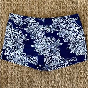 Gap Blue + White Canvas Printed Shorts Sz.12